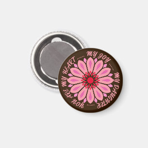 FLOWER MODERN GIFT FROM MOM DAD SISTER SON BOSS MAGNET