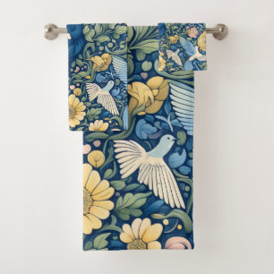 Flower Morris art Bath Towel Set
