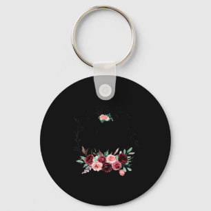 Flower mother of the bride shower wedding keychain