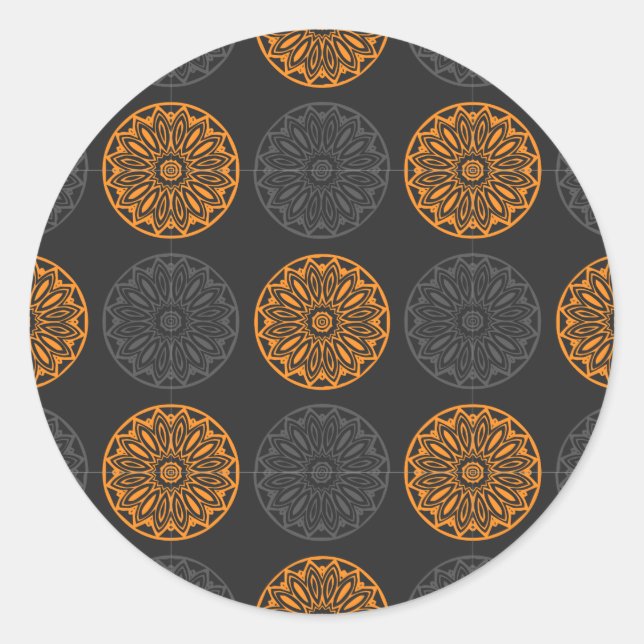 flower motif stickers (Front)