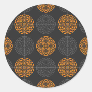 flower motif stickers