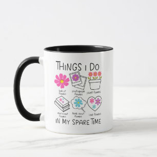 Flower Mug Gardening Coffee Cup for Gardener Gift
