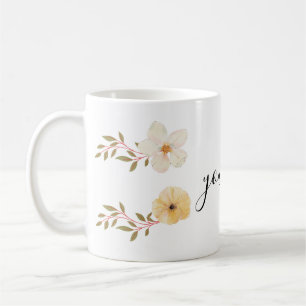 flower mug with your name