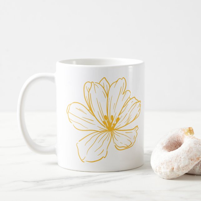 Flower Mugs (With Donut)