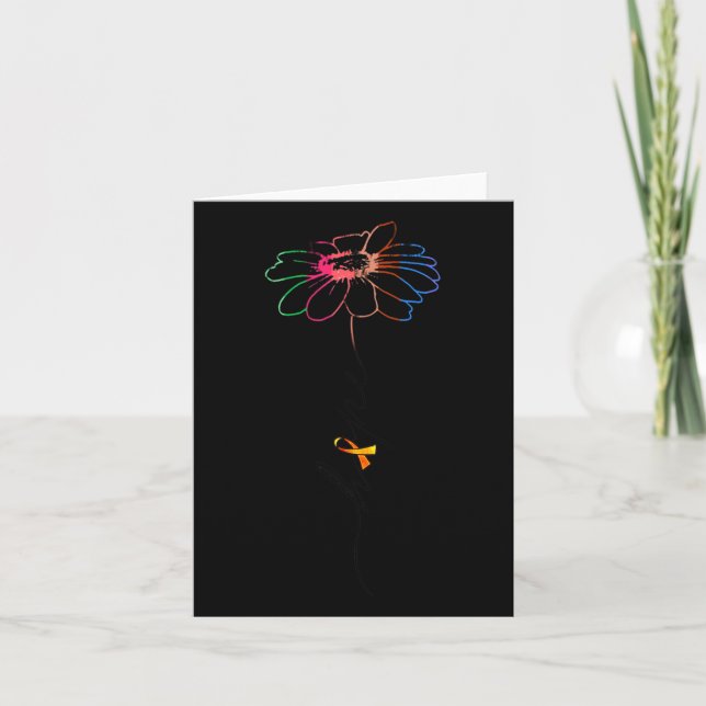 Flower - Multiple Sclerosis Awareness Gift  Card (Front)