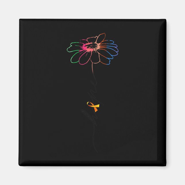 Flower - Multiple Sclerosis Awareness Gift  Magnet (Front)