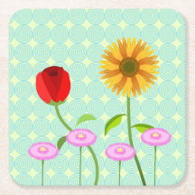 flower napkins for the floral birthday collection