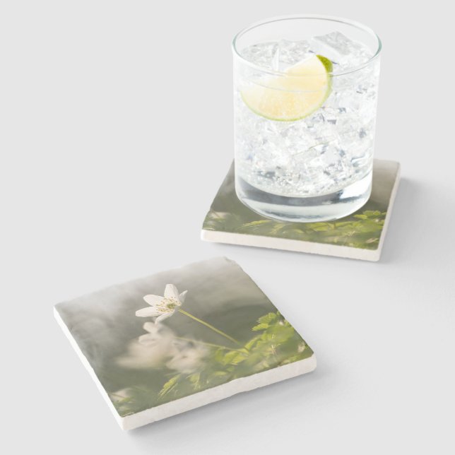 Flower Nature Photo Stone Coaster (Side)