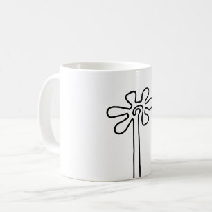 Flower Nazca Peru ancient idol geoglyph symbol Ind Coffee Mug