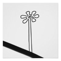 Flower Nazca Peru ancient idol geoglyph symbol Ind
