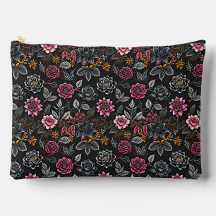 Flower Noire  Accessory Pouch