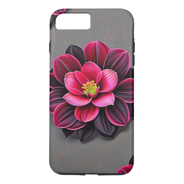 Flower Noire  Case-Mate iPhone Case (Back)