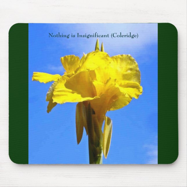 flower, Nothing is Insignificant (Coleridge) Mouse Pad (Front)