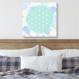 flower of green life, canvas print