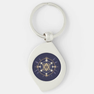 Flower of Infinity — Sacred Geometry Celestial Keychain