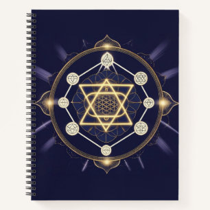 Flower of Infinity — Sacred Geometry Celestial Notebook