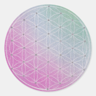 Flower of Life 1 Classic Round Sticker