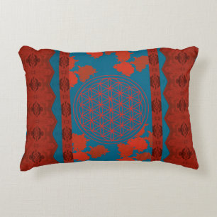Flower of life accent pillow