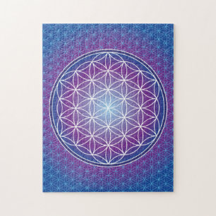 FLOWER OF LIFE - AMETHYST JIGSAW PUZZLE
