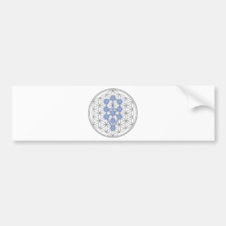 Flower of life and tree of life. bumper sticker