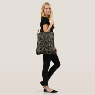 Flower of Life Bag All Black (compacted)