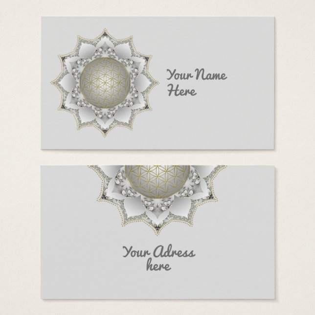 Flower Of Life - Blossoms Mandala 1 (Front & Back)