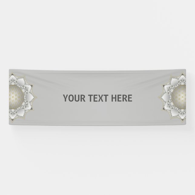 Flower Of Life - Blossoms Mandala 1 Banner (Horizontal)