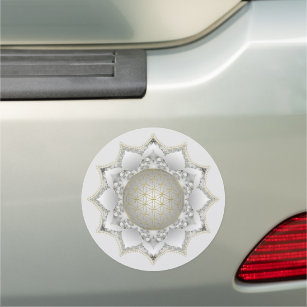 Flower Of Life - Blossoms Mandala 1 Car Magnet