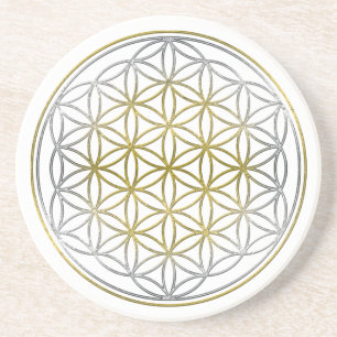 FLOWER OF LIFE / Blume des Lebens - BiColor Coaster