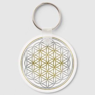 FLOWER OF LIFE / Blume des Lebens - BiColor Keychain