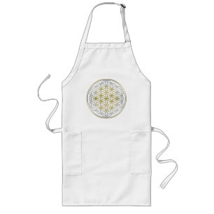 FLOWER OF LIFE / Blume des Lebens - BiColor Long Apron