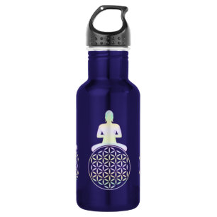 Flower of Life / Blume des Lebens - Buddha 532 Ml Water Bottle