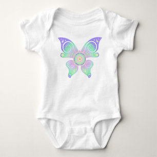 Flower of Life / Blume des Lebens - butterfly Baby Bodysuit