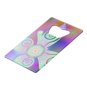 Flower of Life / Blume des Lebens - butterfly Wallet Bottle Opener