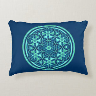 Flower Of Life / Blume des Lebens - Button I Decorative Pillow