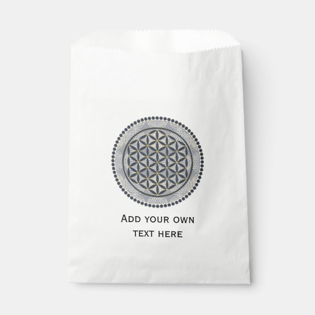 Flower of Life / Blume des Lebens - Button IX Favour Bag (Front)