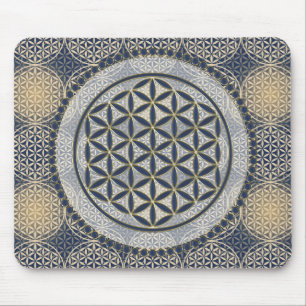 Flower of Life / Blume des Lebens - Button IX Mouse Pad