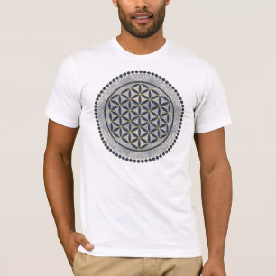 Flower of Life / Blume des Lebens - Button IX T-Shirt