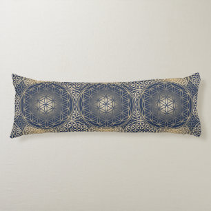 Flower Of Life / Blume des Lebens - Button VIII Body Pillow