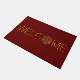 Flower Of Life / Blume des Lebens - gold Doormat