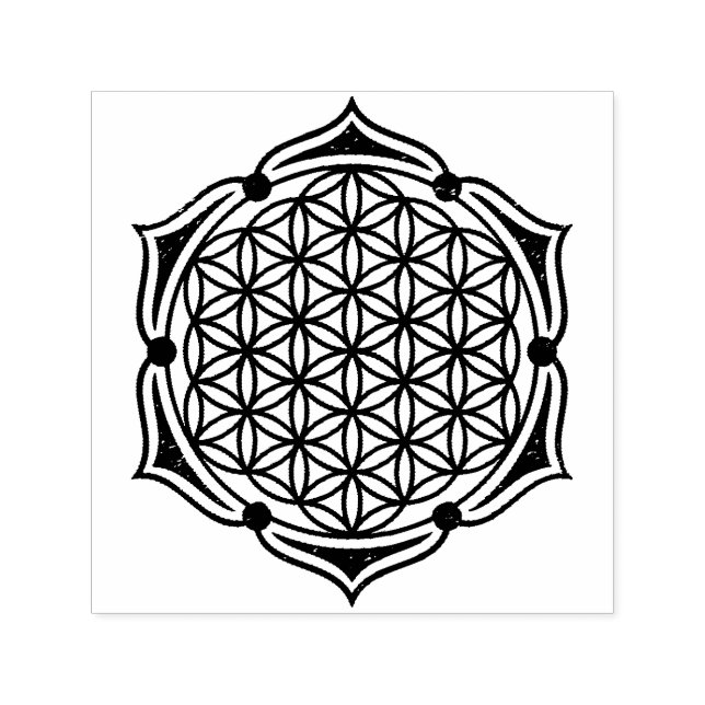 Flower Of Life / Blume des Lebens - Lotus I Self-inking Stamp (Design)