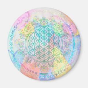 Flower of Life / Blume des Lebens - Love Hearts Magnet