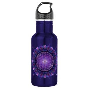 FLOWER OF LIFE / Blume des Lebens - Mandala I 532 Ml Water Bottle