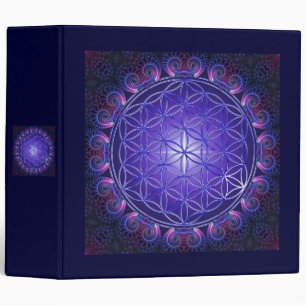 FLOWER OF LIFE / Blume des Lebens Mandala I Square Binder
