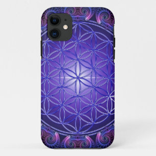 FLOWER OF LIFE / Blume des Lebens Mandala I Square iPhone 11 Case