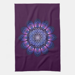 FLOWER OF LIFE / Blume des Lebens - Mandala II Kitchen Towel