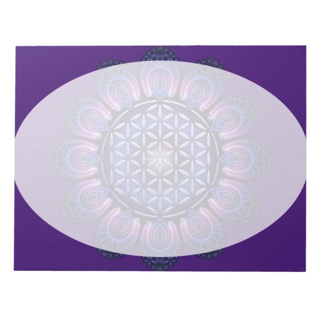 Flower of Life / Blume des Lebens - Mandala II Notepad (Front)