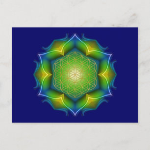 FLOWER OF LIFE / Blume des Lebens - Mandala V Postcard