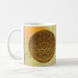 Flower Of Life / Blume des Lebens - medal gold Coffee Mug