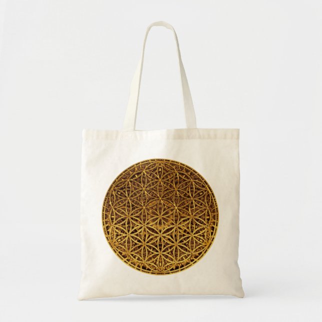Flower Of Life / Blume des Lebens - medal gold Tote Bag (Front)